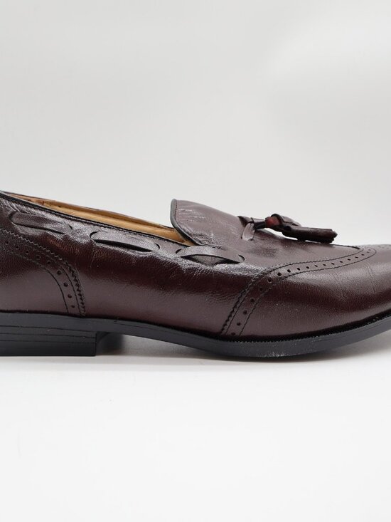 Nunn Bush Parker Wingtip Tassel Loafers Mens 11 Burgundy Leather main image 11